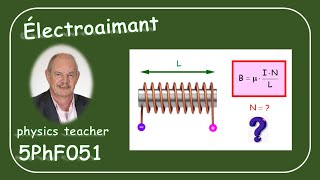 Physique 5PhF051 Le champ magnétique dune bobine [upl. by Nnylak]