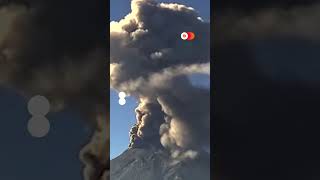 Smoke spews from Mexicos Popocatepetl volcano  REUTERS [upl. by Colis]