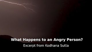 What Happens to an Angry Person  Excerpt from Kodhana Sutta [upl. by Elliven958]