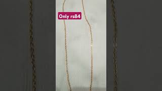 Gold heart shape necklace chain from meesho only rs 84 [upl. by Anialram]