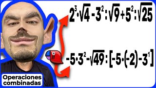 ✅ 👉 Operaciones con POTENCIAS RAÍCES PARÉNTESIS MULTIPLICACIONES Y DIVISIONES SUMAS R1112 [upl. by Madai]