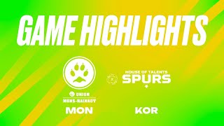 Union MonsHainaut vs House of Talents Kortrijk Spurs  Game Highlights [upl. by Dincolo]