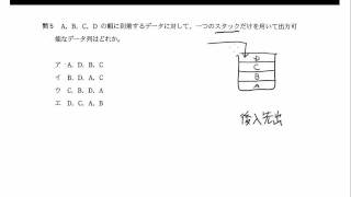 基本情報 H22秋午前問５ [upl. by Acirred]