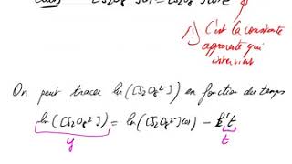 Correction dun exercice de cinétique chimique  méthode de dégénérescence de lordre Ex 6 [upl. by Okimuy]