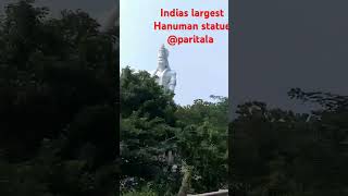 Indias largest Hanuman statue Paritala Village on highway [upl. by Sdlonyer933]