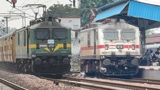 Electric Trains On Fire 🔥 High speed Skips amp crossings Diesel VS Electric train wap7 wdp4d wag9 [upl. by Wivinia]