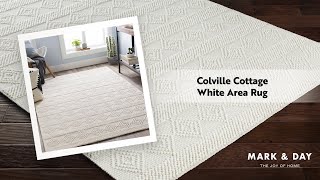 Colville Cottage White Area Rug [upl. by Halsted909]