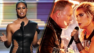 Laverne Cox Suffers 2017 Grammys Backlash Over Metallica Gavin Grimm [upl. by Aisenat]