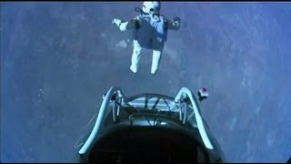 Felix Baumgartner  Red Bull Stratos Balloon Jump from the Edge of Space 10142012 HD [upl. by Cynthy]