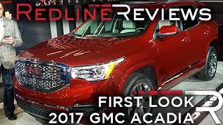 2017 GMC Acadia – Redline First Look – 2016 Detroit Auto Show [upl. by Ultima]