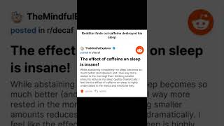 The effect of caffeine on sleep is soo underestimated [upl. by Auqinet]