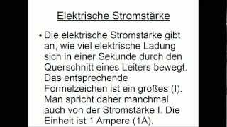 Elektrische Stromstärke [upl. by Angelica]