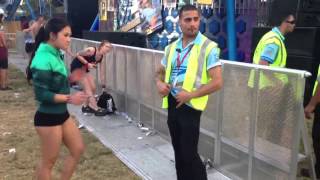 Gabber sesh with security guard at Defqon [upl. by Hoffert283]