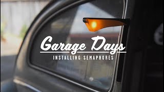 Installing 12v Semaphores in a VW Beetle  The Purist  Garage Days ep1 [upl. by Sadira]