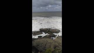 Olas rompiendo en la costa marplatense [upl. by Eelinnej]