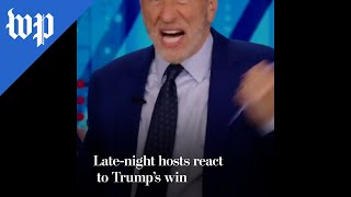 Latenight hosts react to Trump’s win [upl. by Arekahs627]