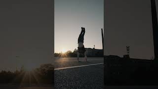 slow rotation left  handstandwalking handstand parkour [upl. by Ellehsor]