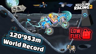 🌜🌚 THE ETERNAL FRIDGE RECORD  120953m in MOON with CCEV  Hill Climb Racing 2 🌘🌙 [upl. by Cinom]