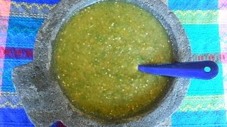 Mexican Salsa Verde Tomatillo Green Salsa  Salsa Verde [upl. by Teiluj]