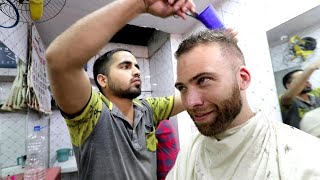 The ULTIMATE Indian HAIRCUT EXPERIENCE  Full Shave  Massage  Kolkata India [upl. by Kier]