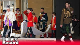 King Charles famous hunky kiltclad assistant sends Coronation viewers swooning [upl. by Cann131]