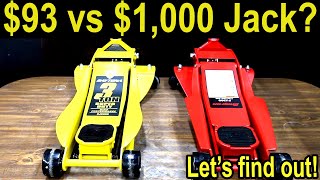 Best Floor Jack 1000 Snap On vs Daytona Pittsburgh Arcan Black Jack ESCO Husky Maasdam [upl. by Uhsoj]