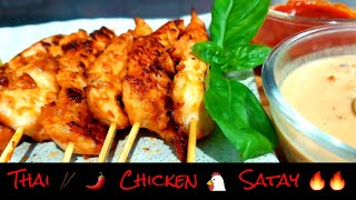 Chicken satay Recipes  Thai chicken Satay  Very Easy to make Chef tamang Recipe [upl. by Nnayllehs]