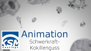 KSM Castings  SchwerkraftKokillengussProzessanimation [upl. by Drobman864]