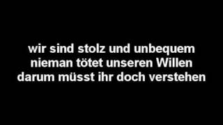 Böhse Onkelz  Lieber stehend  Lyric [upl. by Olympias599]