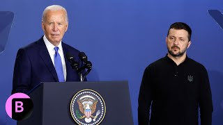 Biden Refers to Ukraines Zelenskiy as quotPutinquot Then Corrects Himself at NATO Event [upl. by Malo]