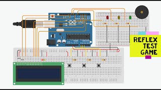 Reflex Test Game using Arduino  Test your response time [upl. by Akinom]