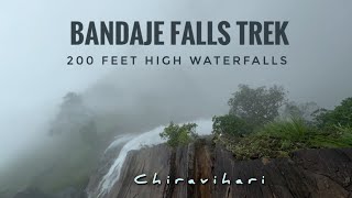 Bandaje Falls Monsoon Trek  Chickmagalur  june 2024  Chiravihari  Rani jhari view point [upl. by Ahsrav]