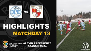 HIGHLIGHTS  MATCHDAY 13  SEASON 202324  ALEVÍN PREFERENTE  fútbol football soccer [upl. by Ardiek]