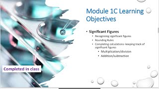 Module 1C Significant Figures and Calculations [upl. by Rapp532]