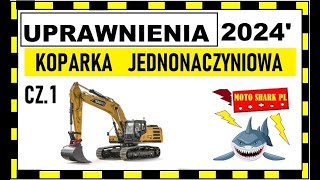 KOPARKA JEDNONACZYNIOWA EGZAMIN 2024 CZ 1 [upl. by Colwin]