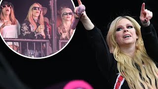 quotAvril Lavigne Rocks Glastonbury with VIP Fansquot [upl. by Aitan]