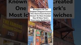 Where the original chopped cheese was created  Blue Sky Deli Hajjis NYC East Harlem [upl. by Roarke]