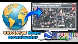 how to Insert georeference google earth image using universal map downloader [upl. by Nwahsad]