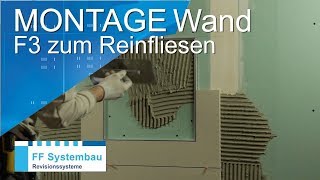 FF System F3 zum Reinfliesen  Revisionsklappe  Montagevideo FF Systembau [upl. by Maitilde]