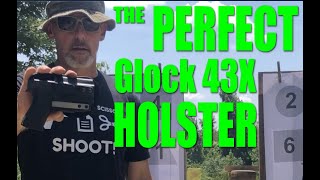 The Perfect Glock 43X IWB holster for Concealed Carry Glock 43X MOS too [upl. by Ahselrac]