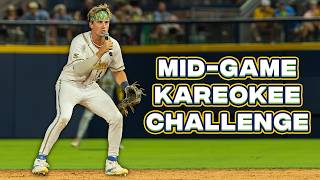 Infielder Karaoke Challenge  The Savannah Bananas [upl. by Akeemaj]