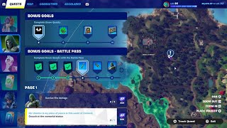 Crouch at The Memorial Statue Doom Quests fortnite battleroyale [upl. by Marlen]