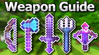 The Ultimate Minecraft 120 Weapons Guide  Sword Bow Axe Trident amp Crossbow Compared [upl. by Marina]