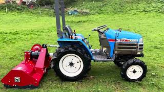 ISEKI TM17 4WD Compact Tractor amp New 4ft Flail Mower [upl. by Notfa]