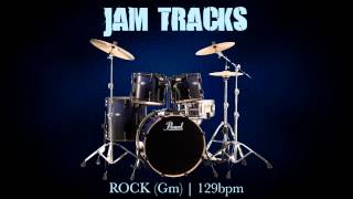 Rock Drum Backing Track Gm  129 Bpm  MegaBackingTracks [upl. by Tarra612]