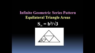 Sum of infinite number of Geometric Equilateral Triangles [upl. by Ecyned223]