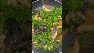 How to make Sautéed Kale amp Mushroom Sabji shorts youtubeshorts sabji [upl. by Kirschner]