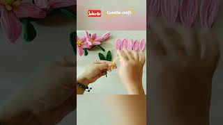 DIY Bunga Lily dari Kawat Bulu Mercy  short video [upl. by Casanova]