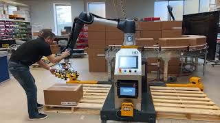 Robotic Palletizing Software  Cobots  PalletizHD [upl. by Kirbee]