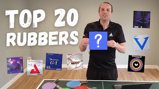 Top 20 most popular table tennis rubbers [upl. by Nehtiek290]